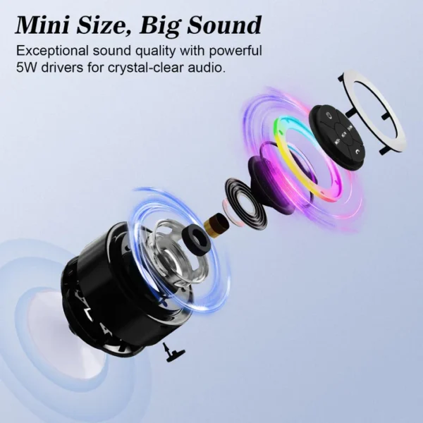 Bluetooth Waterproof Speaker (Get 6 Magnetic Cable Clips for free) - Image 2