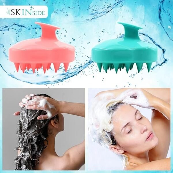 SkinSide Hair Scalp Massager for Hair Growth | Shampoo Brush Scrubber | Scalp Exfoliator | Oil Brush - Image 5