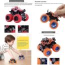 Pack of 2 Monster Trucks for Boys 3-7 Years Old, Friction Powered Car Toys, Durable High-Density Alloy and Non-Toxic Plastic