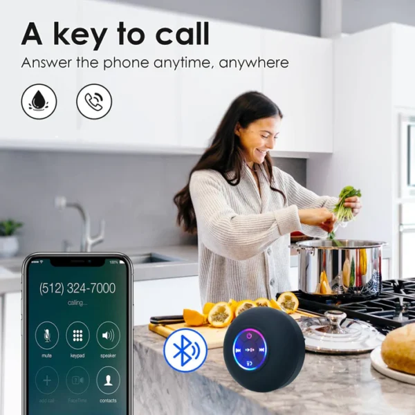 Bluetooth Waterproof Speaker (Get 6 Magnetic Cable Clips for free) - Image 4